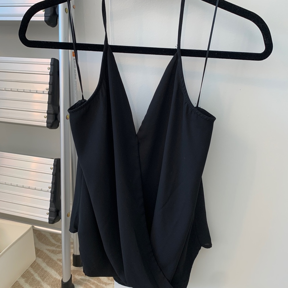 Aqua Crossover Halter Blouse